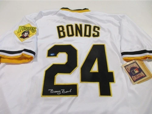 Barry Bonds Signed Pittsburgh Pirates Baseball Jersey with COA