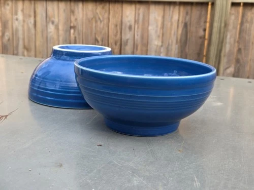 Fiesta Large Rice Bowl Lapis Blue - Set of 2