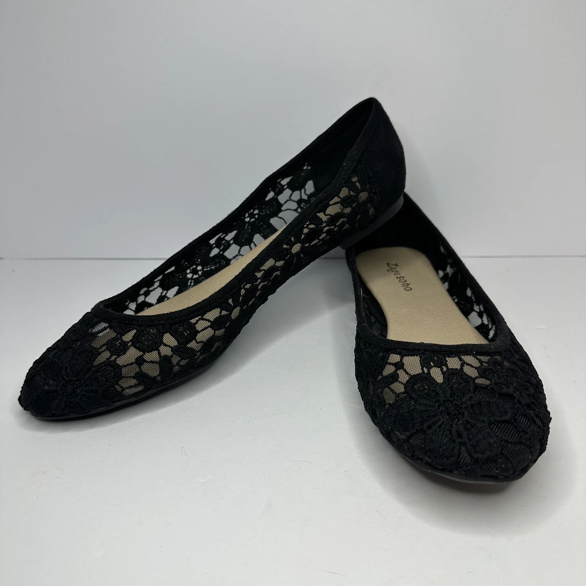Lace Ballet Black Flats for Women for sale | eBay