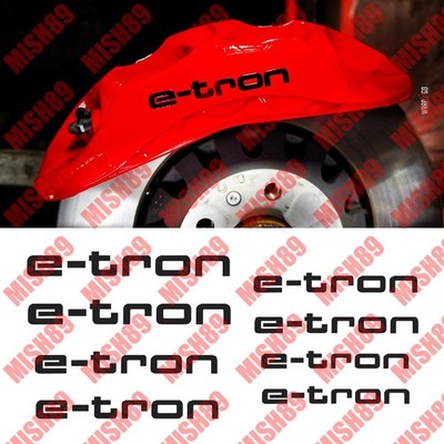 Audi e-tron Brake Caliper Decals Etron E Tron Hi Temp High Temp Stickers