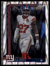 2025 Topps Chrome Tyler Nubin Raywave Refractor #231 New York Giants
