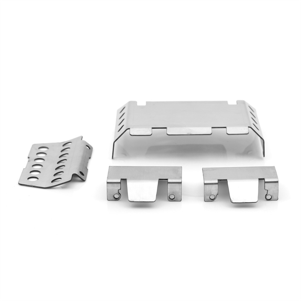 Chassis Armor Protector Skid Plate Kit for 1/10 FMS FCX10 RC Car