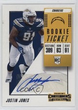 2018 Panini Contenders Rookie Ticket Auto Justin Jones #141 Auto 5w7