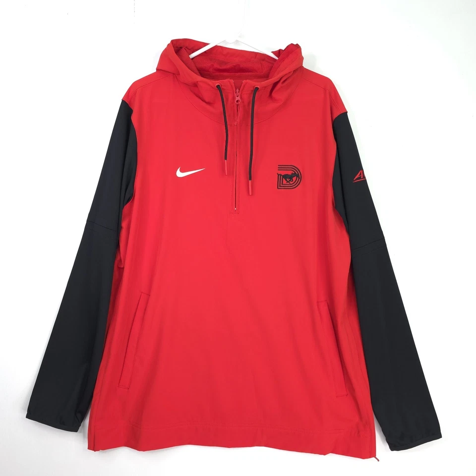 Nike Pregame 1/4 Zip Player Jacket Red/Black Sleeves Men's L  FJ9536 SMU Dallas - Image 2 of 4
