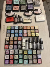 LOT Of 82 Tim Holtz Ranger Distress INK Pads Minis 1 X 1’s