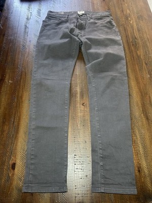 todd snyder Gray Slim Fit 5 Pocket Jeans Pants 30x32   DAMAGED ZIPPER   Designer