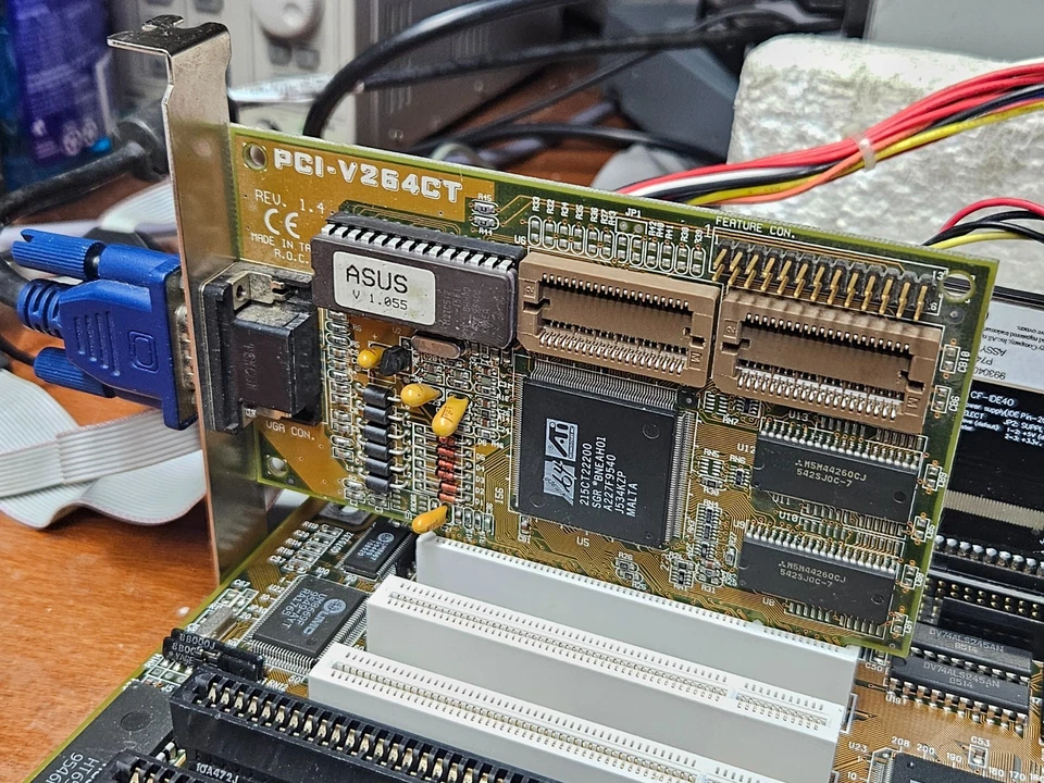 ATI Mach64 CT, 1MB, PCI, VGA, Asus PCI-V264CT, WORKING VINTAGE CARD - Image 2 of 4