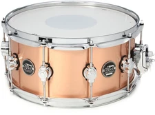 DW Performance Series Copper Snare Drum - 6.5 x 14-inch - Brushed