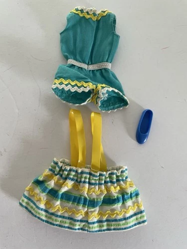 Vintage 1970 Barbie Skipper Rik Rak Rah #1733 Outfit