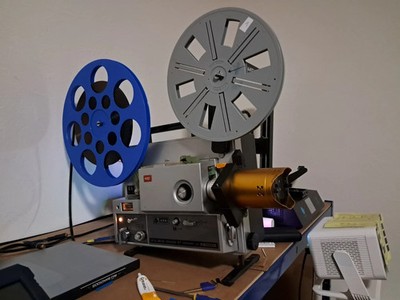 Super 8 Elmo St 1200 GS 1200 Cinemascope Projektor Anamorphot Halter CS Adapter,