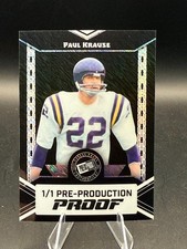 Press Pass Paul Krause 1/1 Pre-production proof