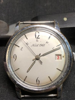 vintage super automatic uhr E.S.P.L WEIHNACHTEN 1961