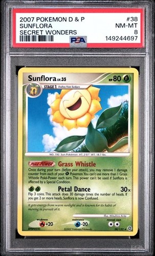 Sunflora graded PSA 8 for sale on eBay