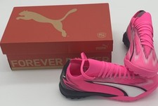 NIB 7.5 Puma Ultra Match Turf Training Soccer Mens Pink Athletic Shoes 10775701
