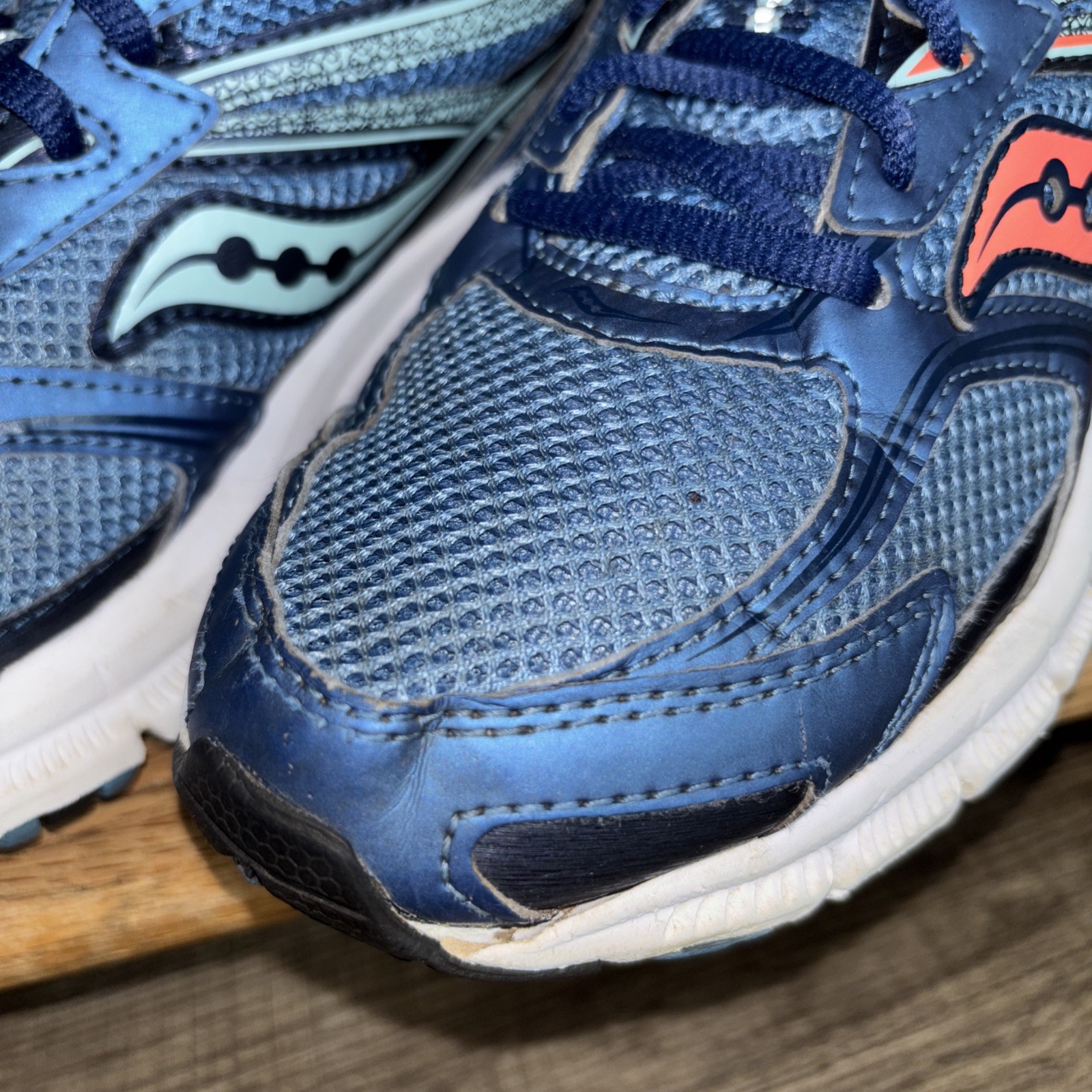 Saucony Shoes Cohesion 9 Women's Size 7 Blue/Coral Athletic Running Sneaker*Read thumbnail 9