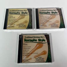 Traditional Christmas Volume 2 3  4 Karaoke CD G Lot of 3X  NEW / SEALED