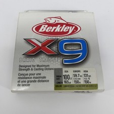 Berkeley X9BFS100-22 Braid Tresse 100lb Fishing Line-Brand New-SHIPS N 24 HOURS