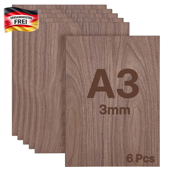 Sperrholzplatte A3 3Mm Holzplatten Zum Basteln Lasercut Modellbau ZubehöR 10 Stü-image
