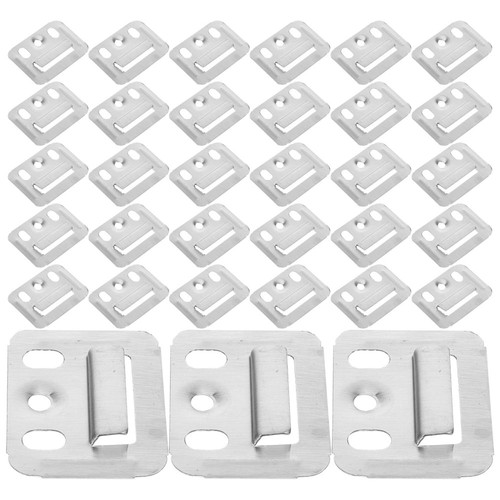 Abrazaderas de panel de pared integradas 100 piezas Abrazaderas de montaje de panel de pared Abrazaderas de muebles Reino Unido - Imagen 4 de 12