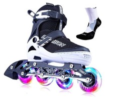 Papaison Sports Adjustable Inline Skates A306S-WXL W 9-12  M 8-11 