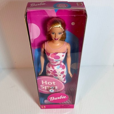 Hot Spot Barbie Doll Pink & Blue Polka Dress Blonde 2001 Mattel