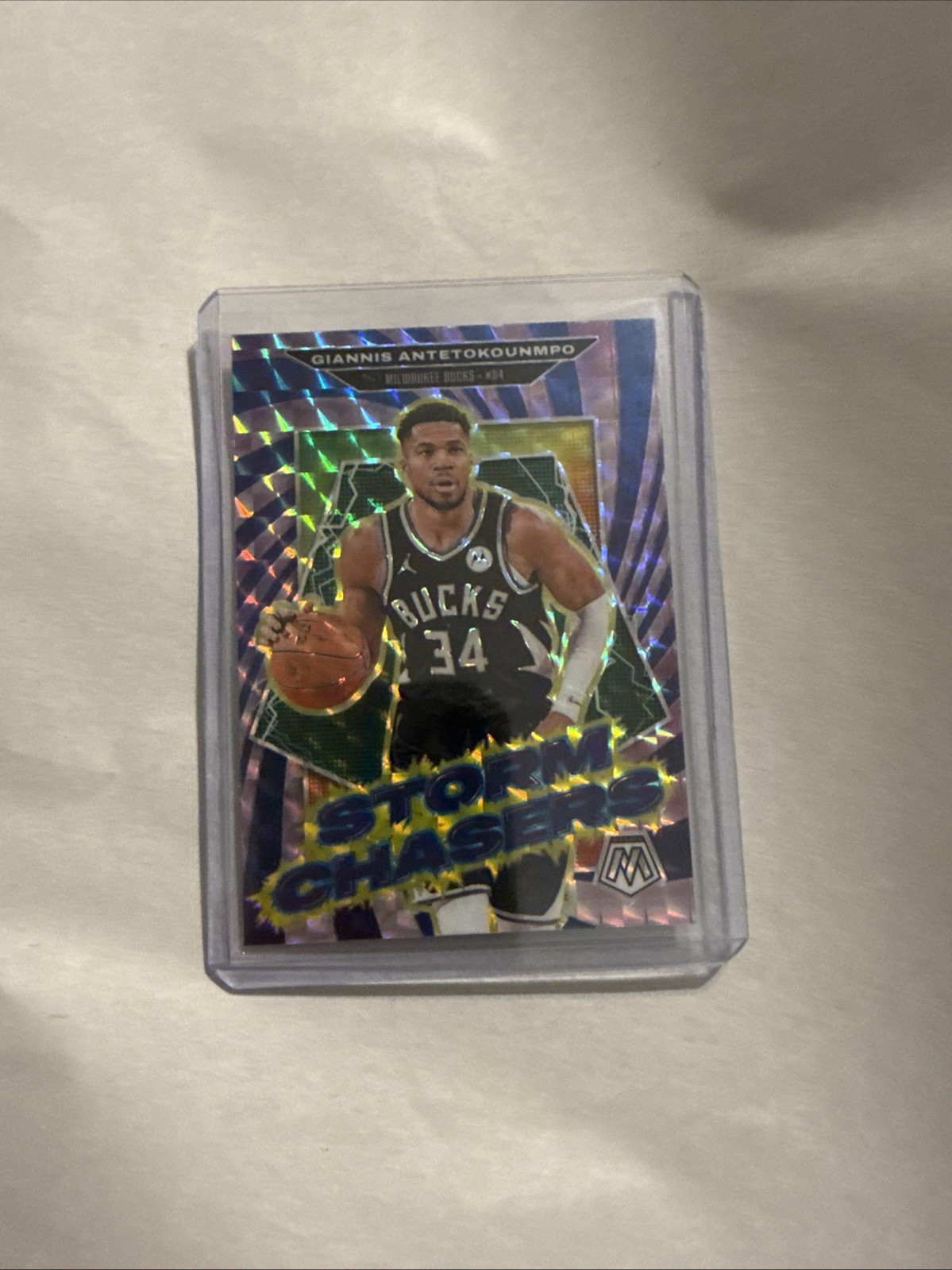2024-25 Panini Mosaic Storm Chasers Giannis Antetokounmpo #5