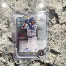 2022 Bowman Chrome Maikel Garcia Auto 1st Prospect #CPA-MG Royals