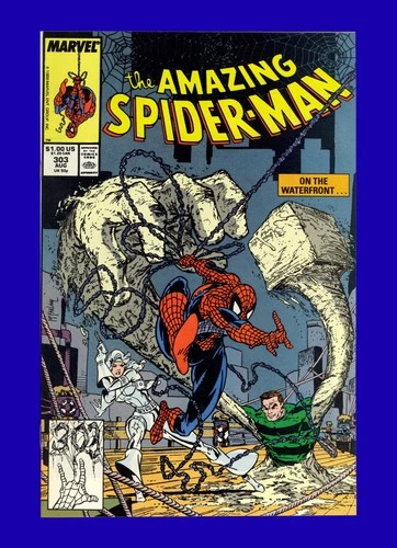 Amazing Spider-Man #303 - Sandman Silver Sable - Todd McFarlane - 1988 9.8 NM-MT