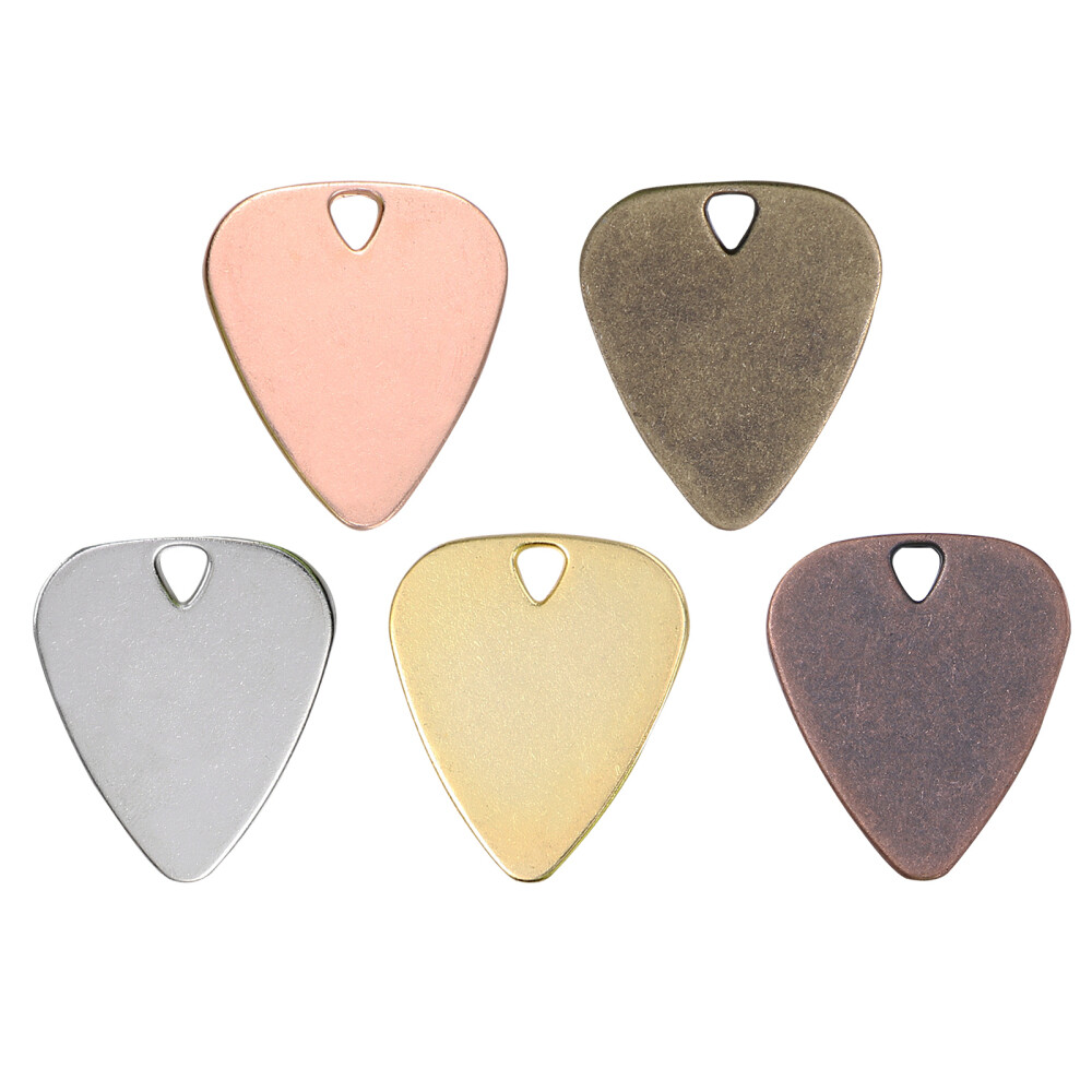 20 Silver Engraved Guitar Picks Bulk Variety for Electric Guitar  