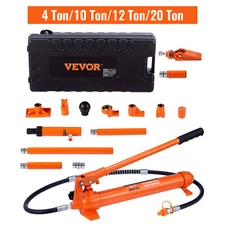 VEVOR 4/10/12/20 Ton Hydraulic Porta Power Jack Air Pump Lift Ram Body Frame Kit