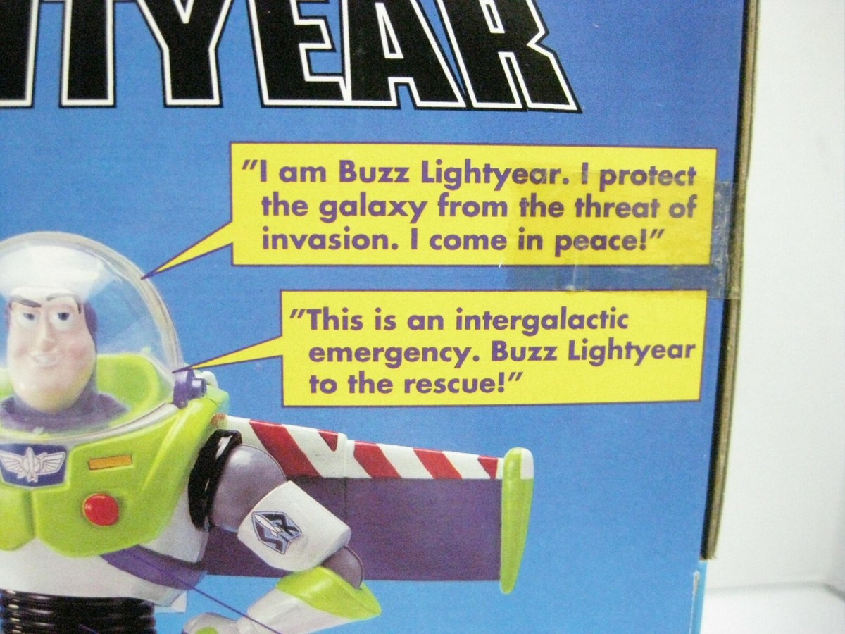 1995 Toy Story Buzz Lightyear Electronic Talking Bank Thinkway