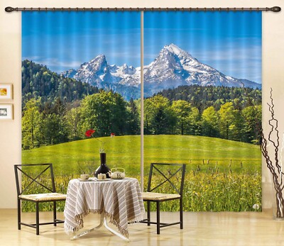 3D Naturlandschaft ZHUC4952 Foto Vorhang Fenster Blockout Stoff Vera 2023