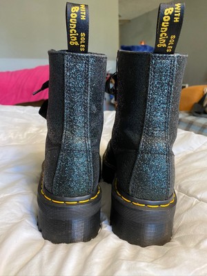 dr martens molly glitter green