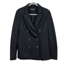 Rag Bone Womens Blazer Suit Double Breasted Vented Slash Pockets Black Sz 10