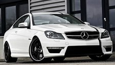 Cars mercedes benz c63 mercedes c 63 Desk Mat Stitched