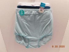 NEW Vanity Fair 3 Pair Perfectly Yours Classic Cotton Brief 6/M Multi-Color