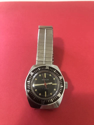 VTG Westclox Diver Watch Rotating Bezel ,120 Feet Water Resistant Antimagnetic