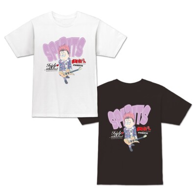 MINT hide(X Japan)Osomatsu-San Official T-shirt Black Size Small