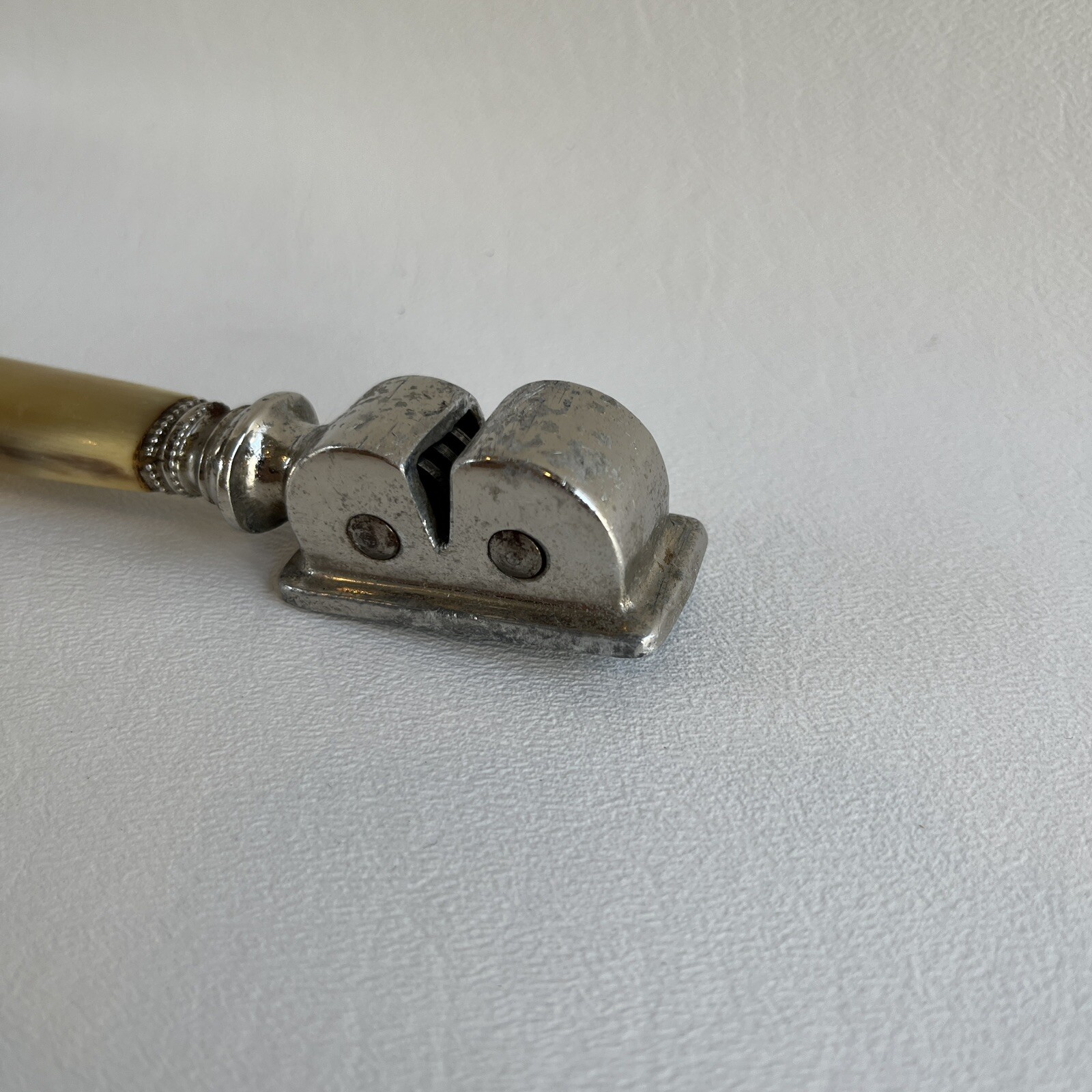 Antique Ylleiht Knife Sharpener, Horn Handle, Stainless Body, France ...