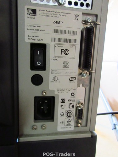 CRACKED SIDE - ZEBRA ZM400 REWINDER USB Thermal Label Printer ZM400-200E-4000T - Afbeelding 3 van 3