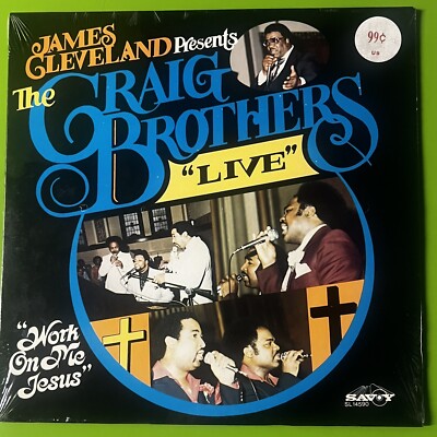 The Craig Brothers    Live - Work On Me Jesus LP Vinyl Gospel Soul Sealed 1980 x