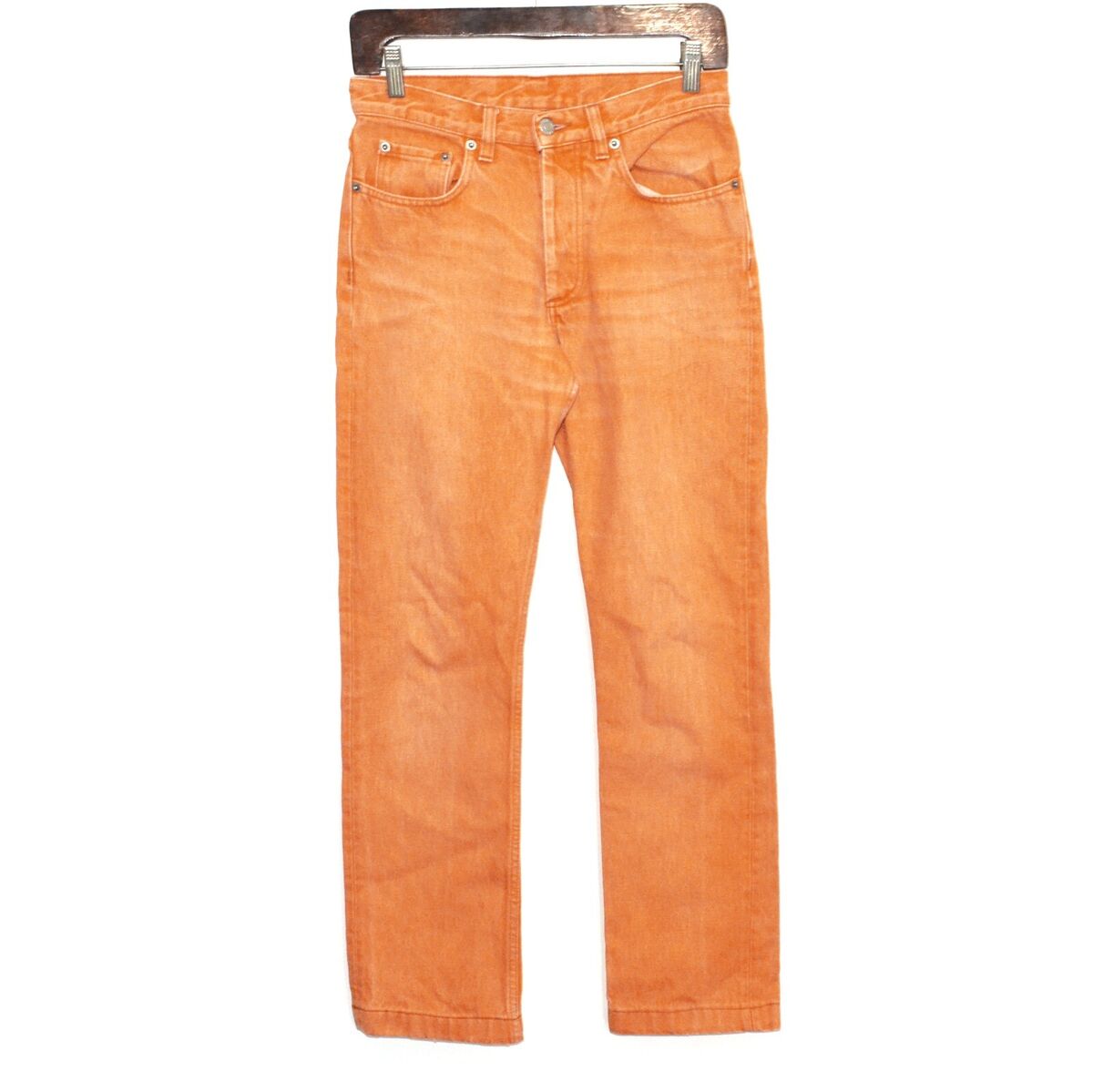 90s Vintage HELMUT LANG Jeans Sanded Denim Pants Orange 90s Vintage HELMUT LANG Jeans Sanded Denim Pants Orange