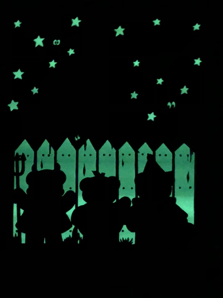 Trick Or Treat XL  Candy Bag Glow In The Dark Bears / Hot Air Balloon on Black - Image 2 of 4