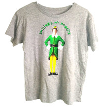 elf the movie Smiling's my favorite Kids Size XL