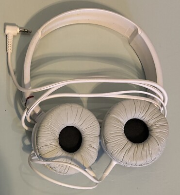 Sony Studio Monitor Stereo Headphone ZX Series? White | eBay