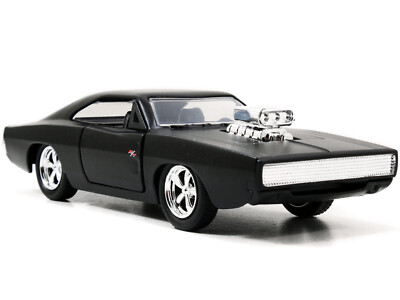 DOM'S DODGE CHARGER R/T MATT BLACK FAST & FURIOUS 1/32 DIECAST