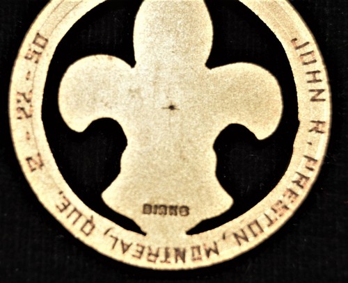 1950 BIRKS MEDAL OF MERIT Boy Scout Uniform Pinback Award Knot Emblem Gr. Ribbon - Picture 3 of 7