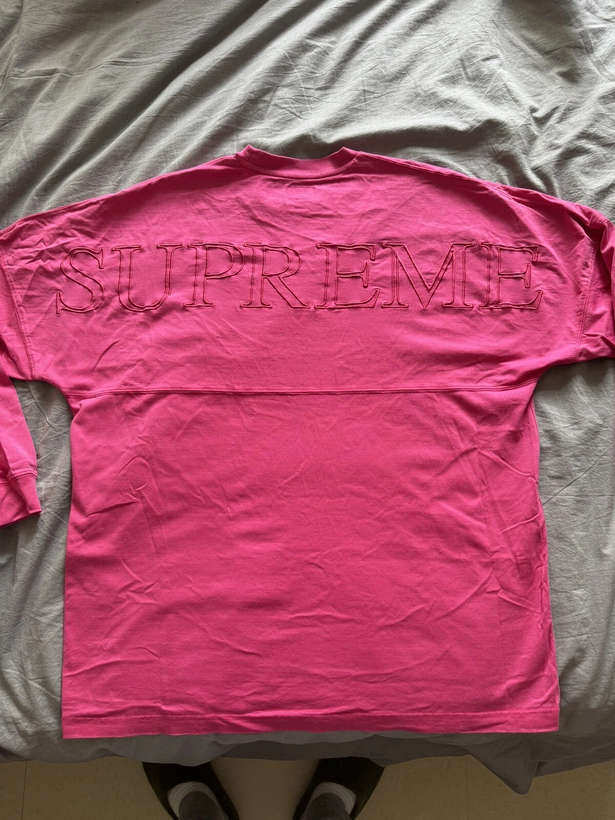 Chemise à manches longues supreme overdyed SS20 coupe décontractée 