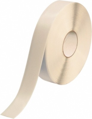 PRO-SAFE 2'' x 100' PVC Floor & Egress Tape 50 mil, White, Solid Color, Genera...