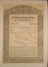 Minera &bdquo;La Industriosa&ldquo;, Madrid 1861, Spanien, dekorativ, fr&uuml;he seltene Ausgabe